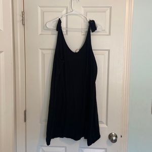 Gap cotton modal blend black dress tie shoulder straps size XXL